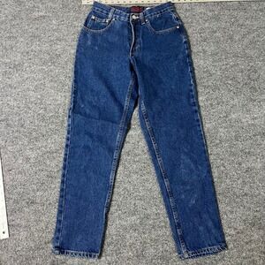 Galyan's Jeans Womens Size 4 Petite Dark Wash High Waisted Straight Leg Denim